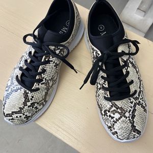 Ladies snakeskin print sneakers